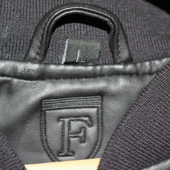 F Collection Vegan Leather Jacket Mens - Picture 2 of 4